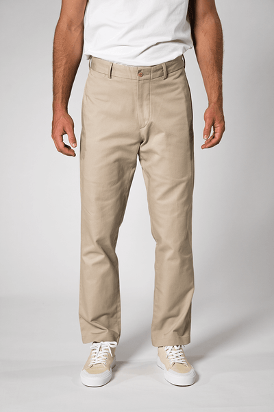 Looking for traditional men's chinos (high waist, cotton, dark