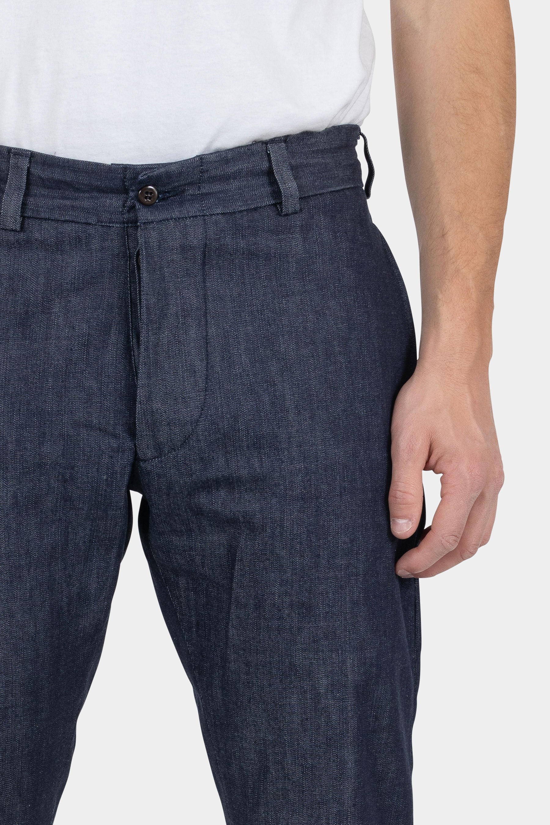 Selvedge Chino White Oak Denim Button Fly