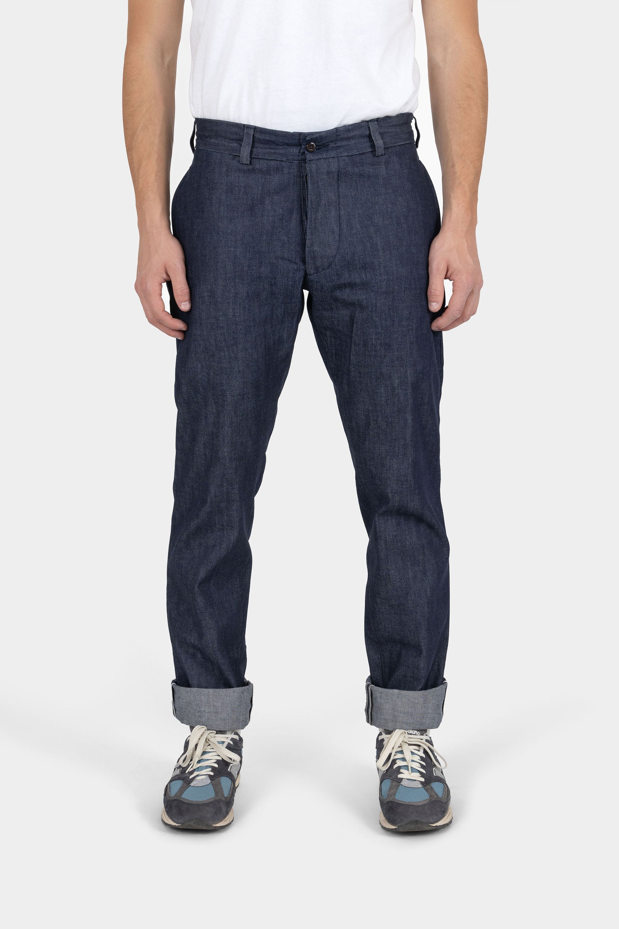 Selvedge Chino White Oak Denim Button Fly