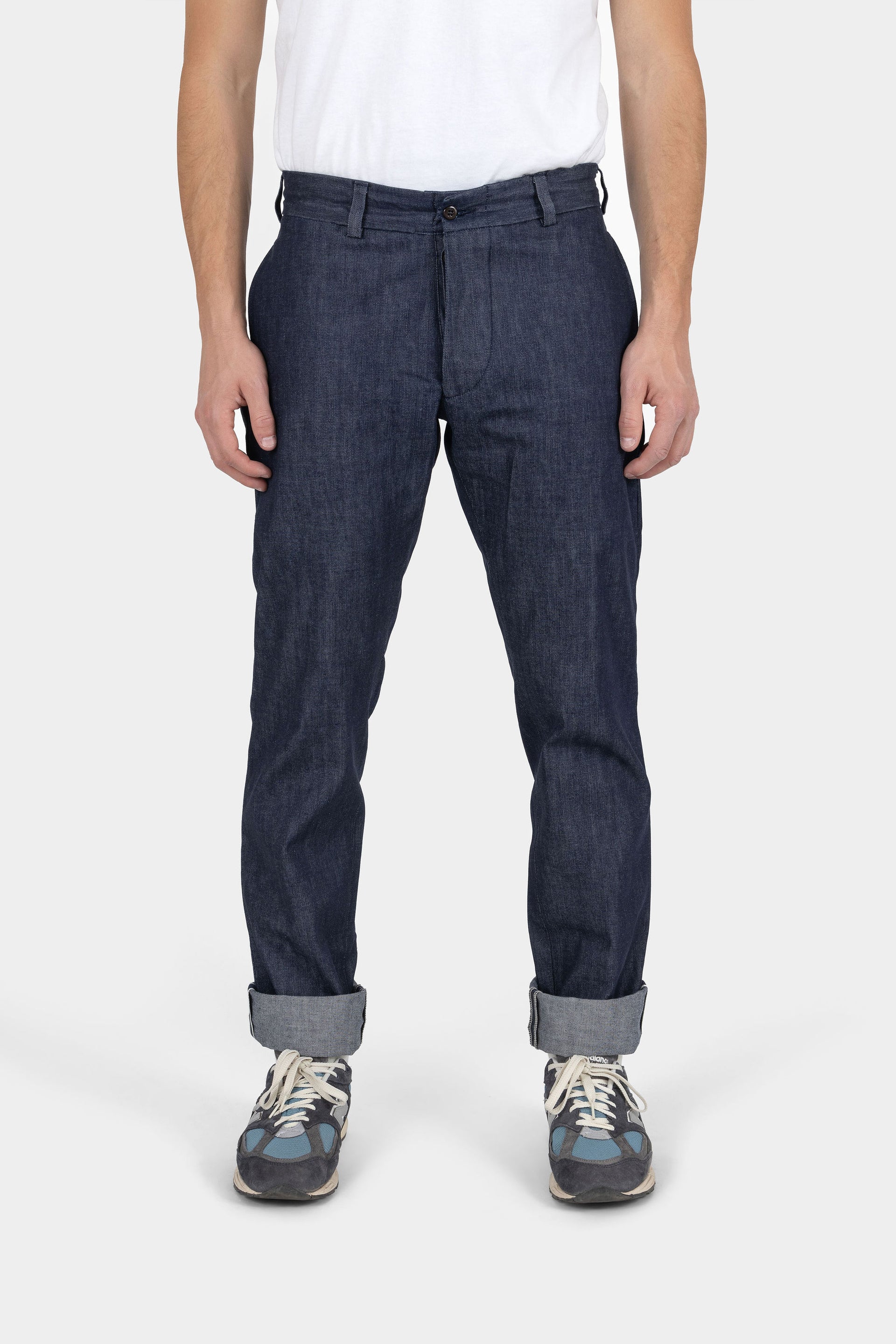 Selvedge Chino White Oak Denim Button Fly