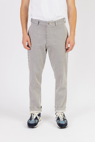 GQ3925◇DESCENDANT CRA90 HICKORY STRIPE DESCENDANT x Post O'Alls CRA90 HICKORY STRIPE JACKET (252PODS-JKM01)