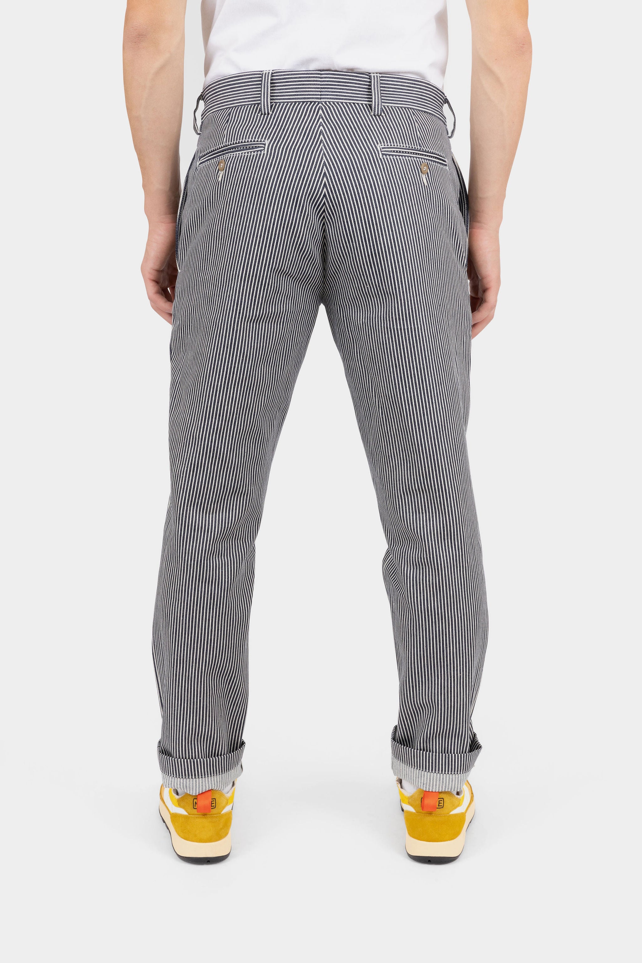45RPM 生成り hickory stripe pants HEADLIGHT Work Pants by Toyo Enterprises Men's Casual